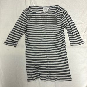 Michael Stars for Anthropologie stripped 3qtr sleeve tee - size M/L